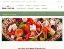Tablet Screenshot of cookingismylife.com